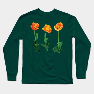 Three Tulips in a Row Long Sleeve T-Shirt